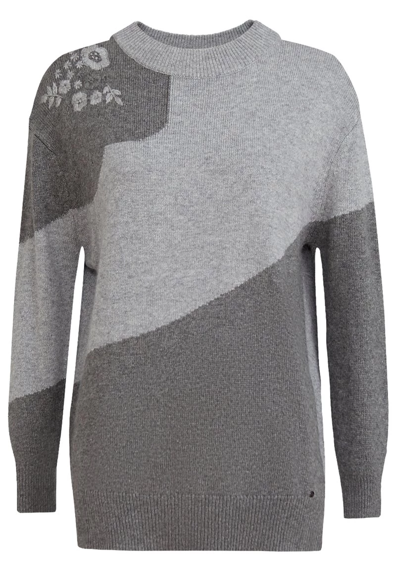Finn Flare Strickpullover - Grey Melange | Damen 7 Finn Flare Strickpullover - Grey Melange | Damen – Bild 5