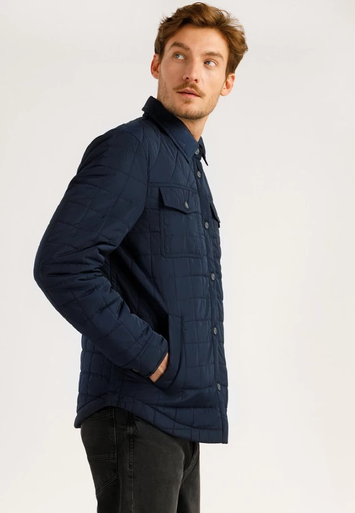 Finn Flare Herren MIT AUFGESETZTEN TASCHEN - Übergangsjacke - Cosmic Blue 6 Finn Flare Herren MIT AUFGESETZTEN TASCHEN - Übergangsjacke - Cosmic Blue – Bild 4