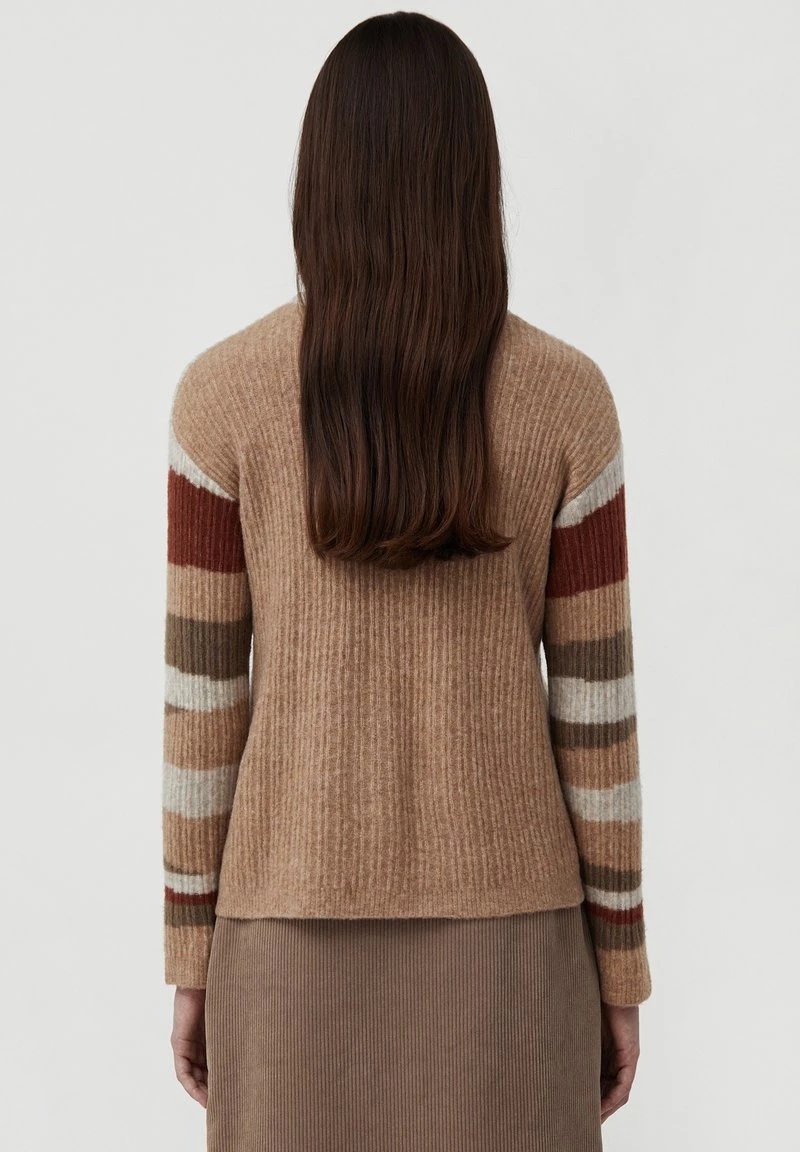 Finn Flare Damen RUNDHALS - Strickpullover - Beige 5 Finn Flare Damen RUNDHALS - Strickpullover - Beige – Bild 3