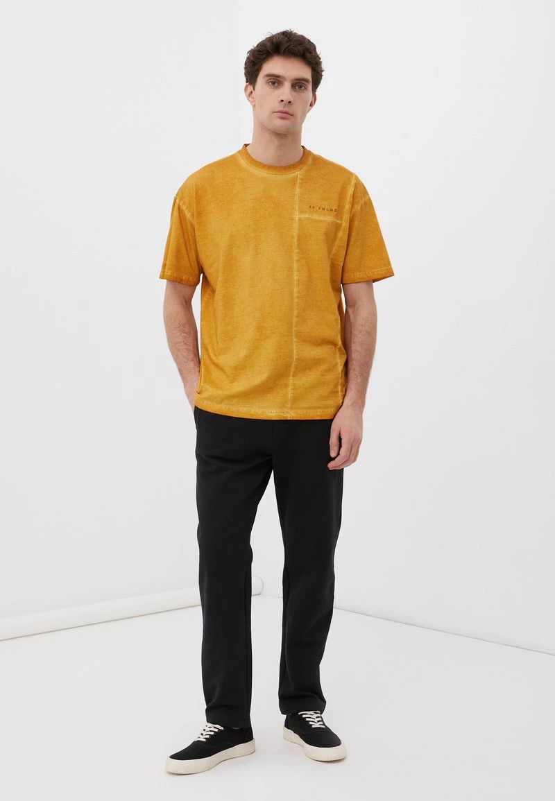 Finn Flare Herren T-Shirt Print - Brown 3 Finn Flare Herren T-Shirt Print - Brown