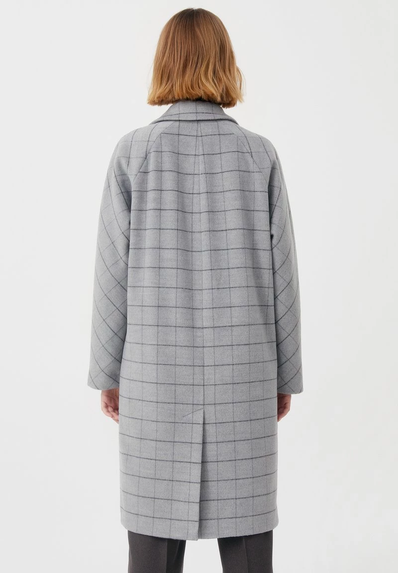 Finn Flare Damen Klassischer Mantel - Light Grey 5 Finn Flare Damen Klassischer Mantel - Light Grey – Bild 3