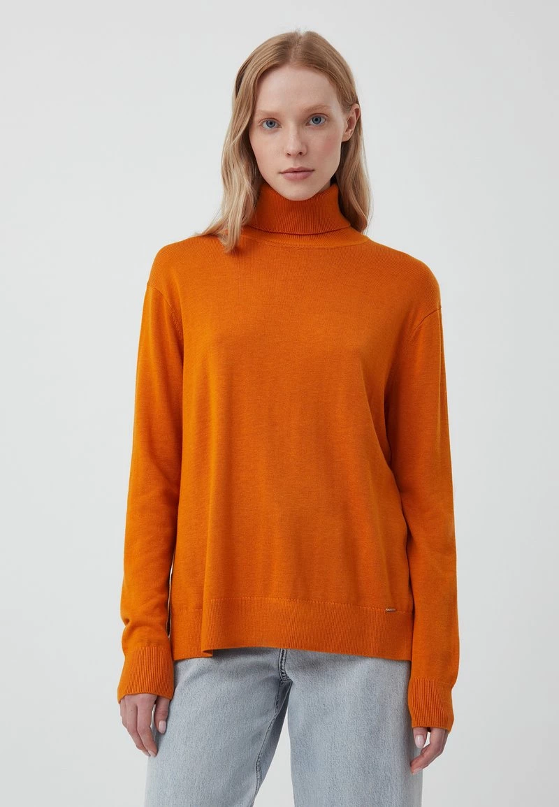 Finn Flare Damen Strickpullover - Orange 3 Finn Flare Damen Strickpullover - Orange