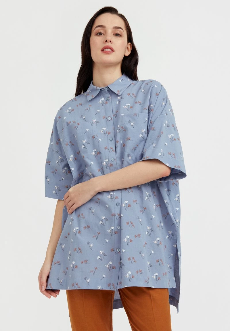 Finn Flare Damen Hemdbluse - Light Blue 3 Finn Flare Damen Hemdbluse - Light Blue