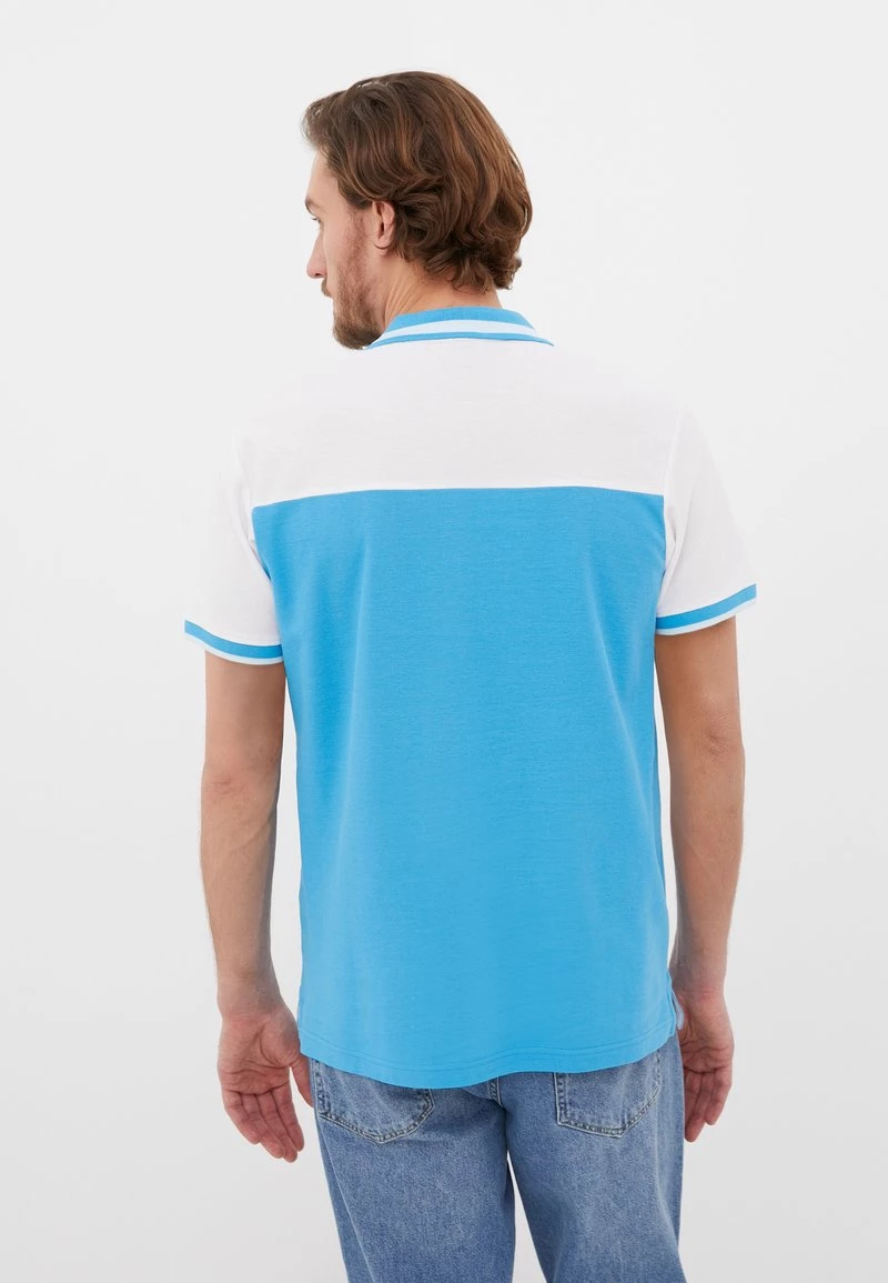 Finn Flare Herren Poloshirt - Blue 4 Finn Flare Herren Poloshirt - Blue – Bild 2