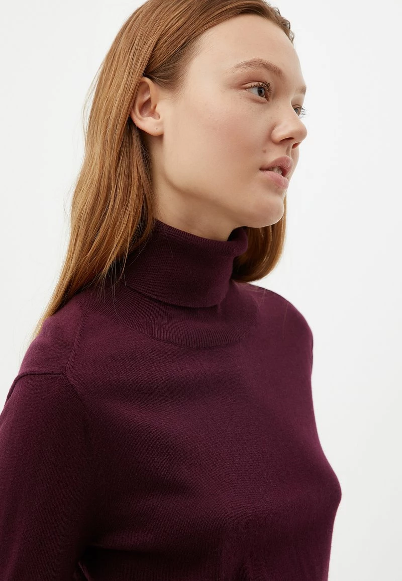 Finn Flare Damen Strickpullover - Dark Purple 6 Finn Flare Damen Strickpullover - Dark Purple – Bild 4