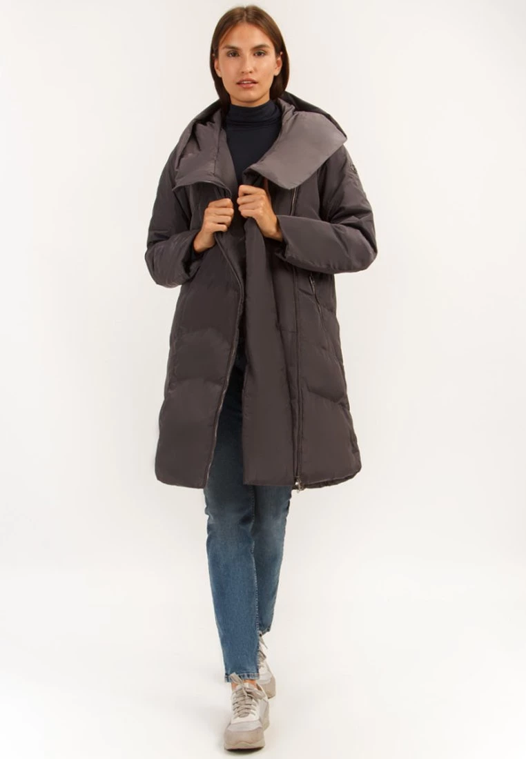 Finn Flare Damen MIT KUSCHELIGER KAPUZE - Wintermantel - Graphite 4 Finn Flare Damen MIT KUSCHELIGER KAPUZE - Wintermantel - Graphite – Bild 2