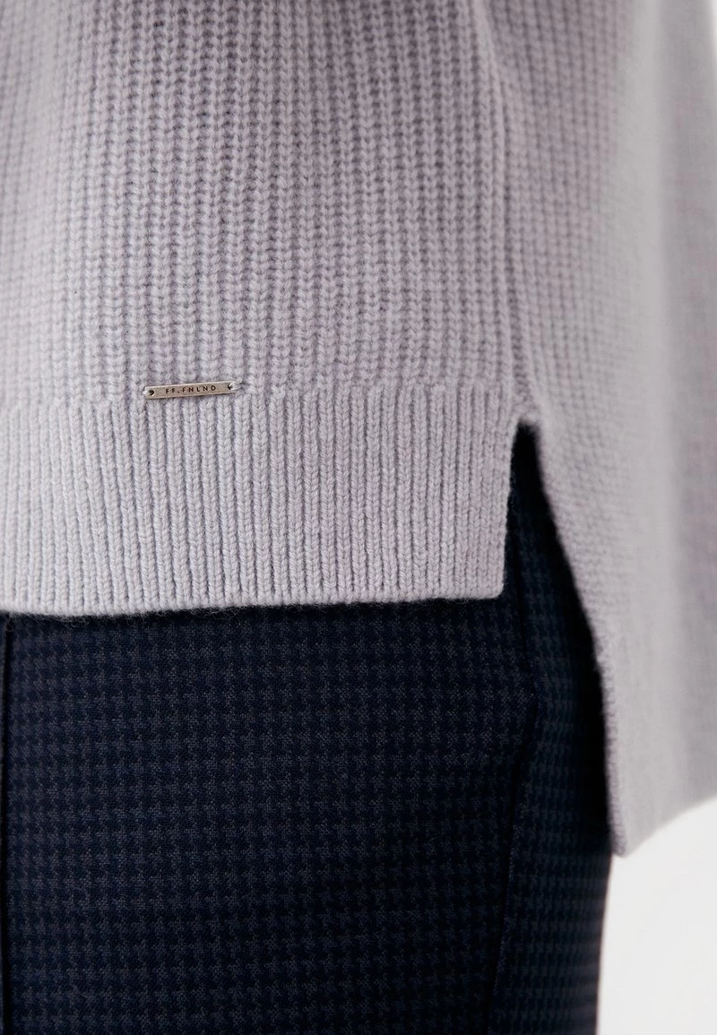 Finn Flare Damen LANGARM - Strickpullover - Light Grey 7 Finn Flare Damen LANGARM - Strickpullover - Light Grey – Bild 5