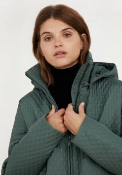 Finn Flare Damen Wintermantel - Dark Green -Finn Flare Verkaufsladen fbae85c6ea42489f85ee47bf36317eec