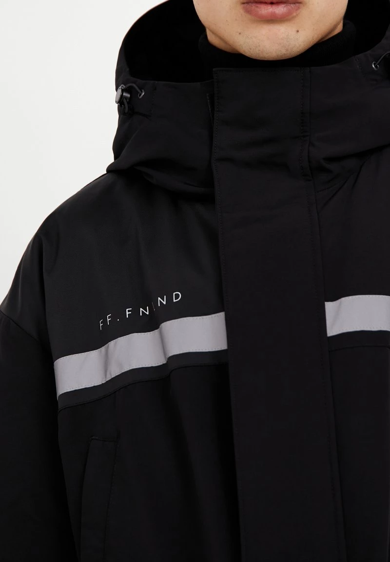 Finn Flare Herren Wintermantel - Black 7 Finn Flare Herren Wintermantel - Black – Bild 5