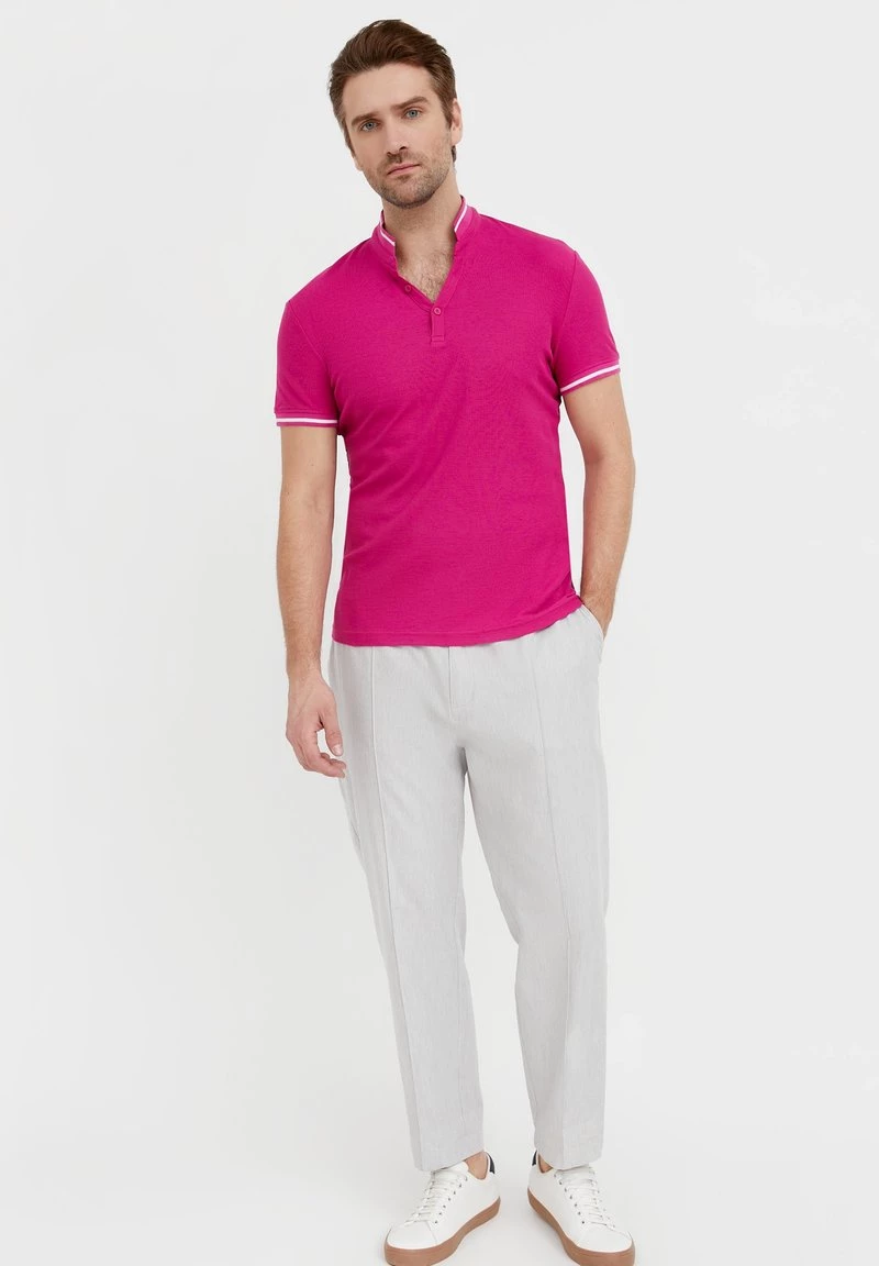 Finn Flare Herren T-Shirt Basic - Purple 4 Finn Flare Herren T-Shirt Basic - Purple – Bild 2