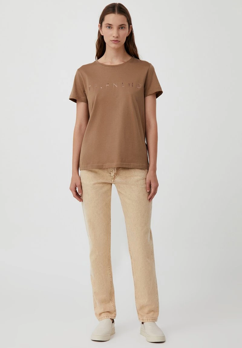 Damen FINN FLARE KURZARM - T-Shirt Print - Dark Beige 4 Damen FINN FLARE KURZARM - T-Shirt Print - Dark Beige – Bild 2