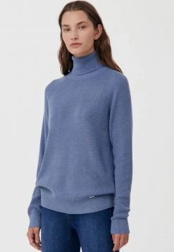 Finn Flare Damen Strickpullover - Light Blue -Finn Flare Verkaufsladen fcda8d12e7f94b5c9aafbdd9a58650c6
