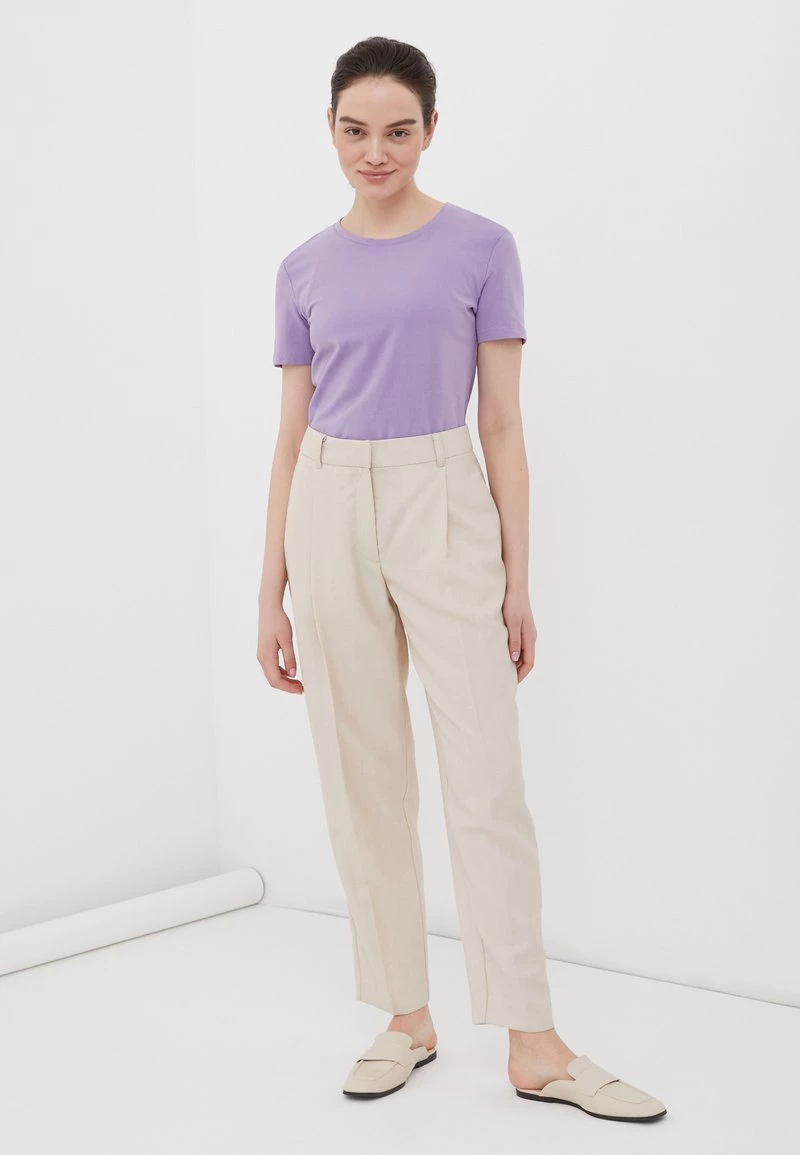 Finn Flare Damen T-Shirt Basic - Violet 3 Finn Flare Damen T-Shirt Basic - Violet