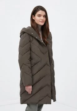 Finn Flare Damen Wintermantel - Dark Brown -Finn Flare Verkaufsladen fd43fa1b819c4edfb1fbdd49a04e46e5
