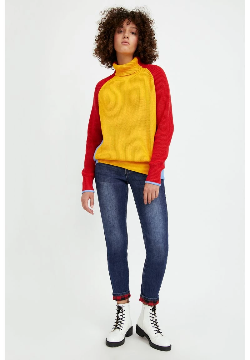 Finn Flare Damen Jeans Skinny Fit - Dark Blue 4 Finn Flare Damen Jeans Skinny Fit - Dark Blue – Bild 2