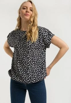 Finn Flare Damen MIT ALLOVERDRUCK - Bluse - Cosmic Blue