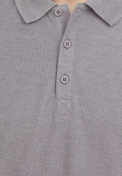 Finn Flare Herren Poloshirt - Grey Melange -Finn Flare Verkaufsladen fe55d679b4714928859ddeb6409ec324