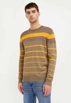 Finn Flare Herren Strickpullover - Olive-green