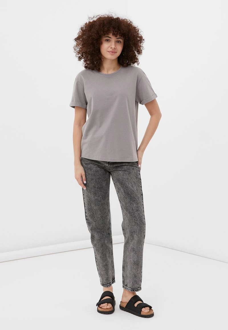Finn Flare Damen T-Shirt Basic - Grey 4 Finn Flare Damen T-Shirt Basic - Grey – Bild 2