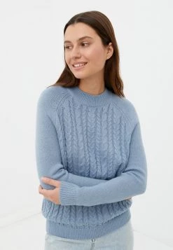 Finn Flare Strickpullover - Light Blue | Damen