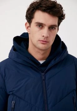 Finn Flare Herren Daunenjacke - Dark Blue -Finn Flare Verkaufsladen ff5cf8d4b1594971a48c118c66e554d8